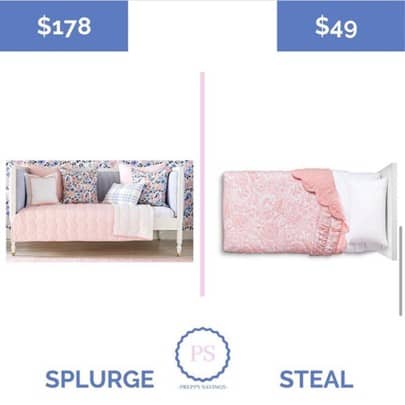 scalloped pink blanket quilt- look for less caitlin wilson